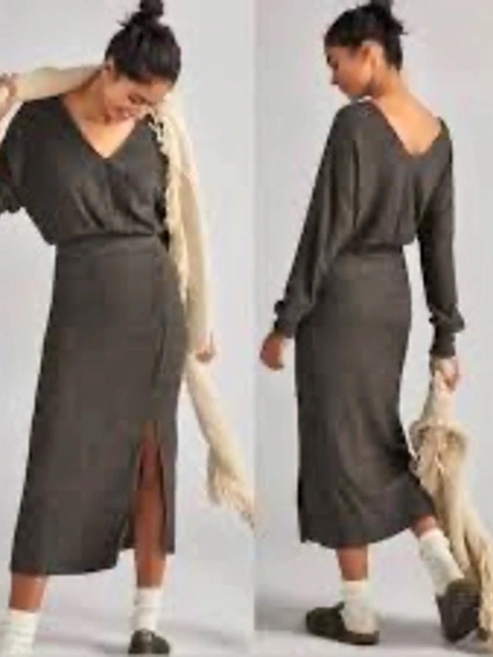 Anthropologie Daily Practice Midi Knit. Dress Midi Dress Size XL NWT